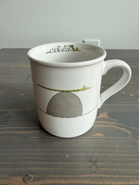 Vintage Hallmark Rim Shots mug
“Relax”